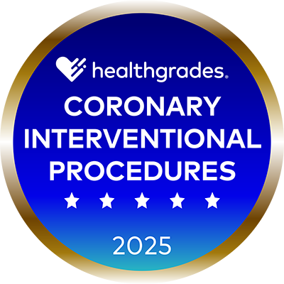 Healthgrades Coronary Interventional Procedures Five Star Award 2025