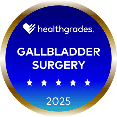 Healthgrades Gallbladder Surgery Five Star Award 2025