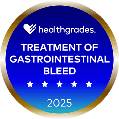 Healthgrades Treatment of Gastrointestinal Bleed Five Star Award 2025