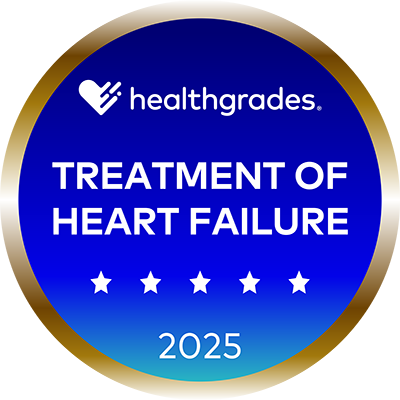 Healthgrades Treatment of Heart Failure Five Star Award 2025