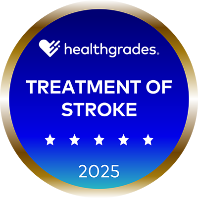 2025 Healthgrades Treatment of Stroke Five Star Award