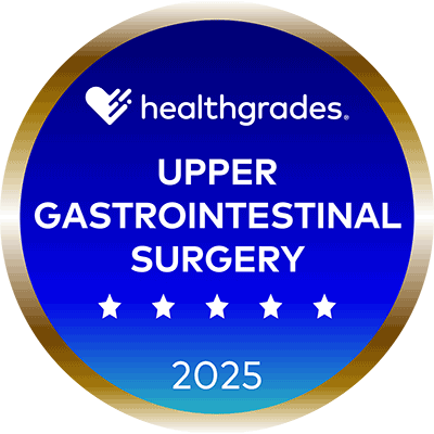 Healthgrades Upper Gastrointestinal Surgery Five Star Award 2025